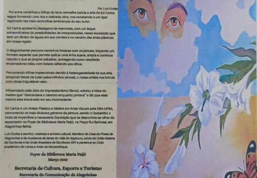Biblioteca Municipal Maria Feijó recebe Exposição do artista Ed Carlos