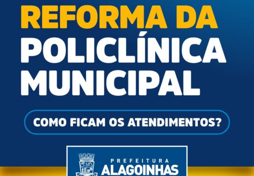 Policlínica Municipal passará por reformas a partir do dia 04 de abril
