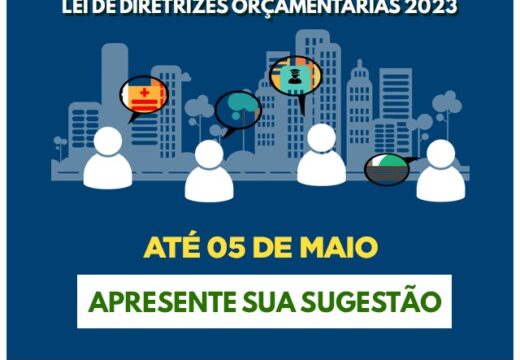 Prefeitura abre consulta pública on-line para elaboração da LDO 2023