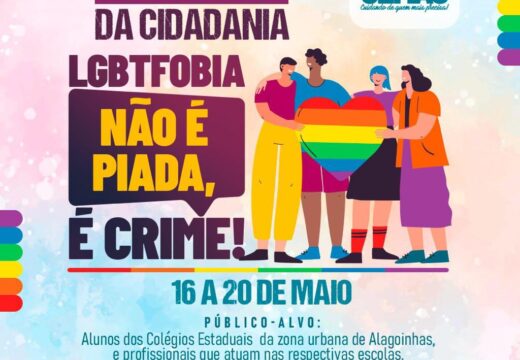Blitz da Cidadania “LGBTfobia não é piada, é crime” acontece de 16 a 20 de maio