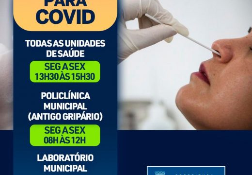 Testagem para COVID-19 é ampliada em Alagoinhas