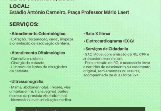 Alagoinhas recebe Feira Cidadã com exames, consultas e serviços de cidadania