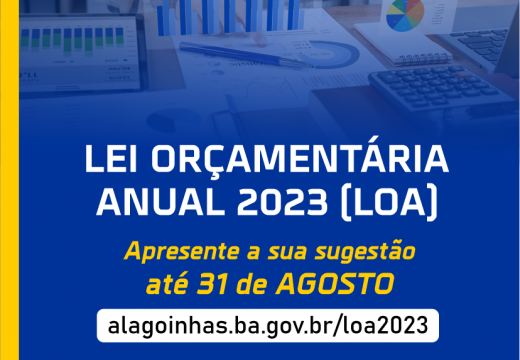 Prefeitura abre consulta pública on-line para elaboração da Lei Orçamentária Anual (LOA) 2023