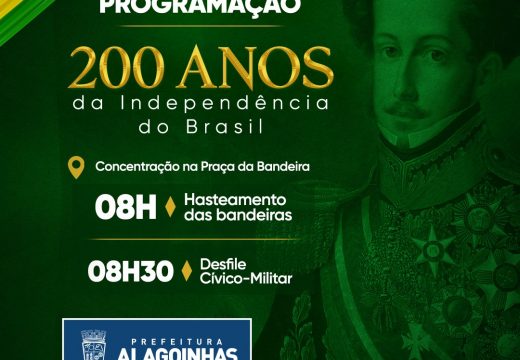 Desfile do 7 de setembro em Alagoinhas celebrará os 200 anos da independência do Brasil; confira a programação!