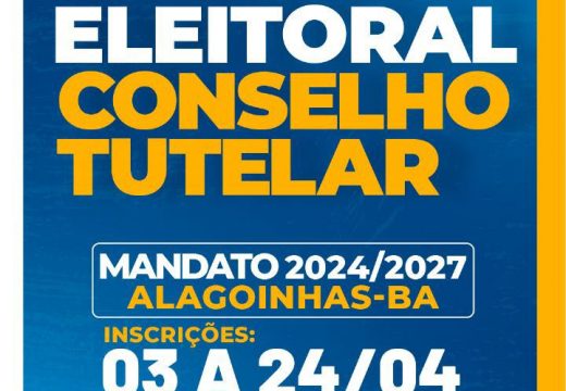 Continuam abertas as inscrições para o pleito eleitoral do Conselho Tutelar; remuneração inicial é de 3 mil e 300 reais