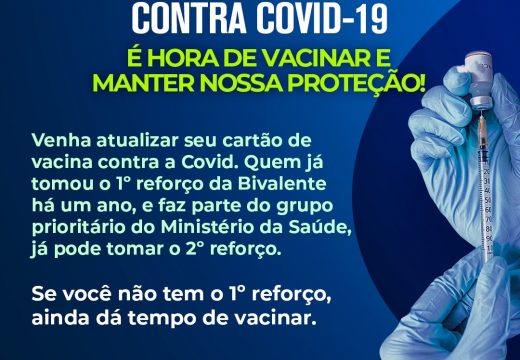 Vacinação COVID-19: Alagoinhas inicia aplicação do 2º reforço da vacina bivalente