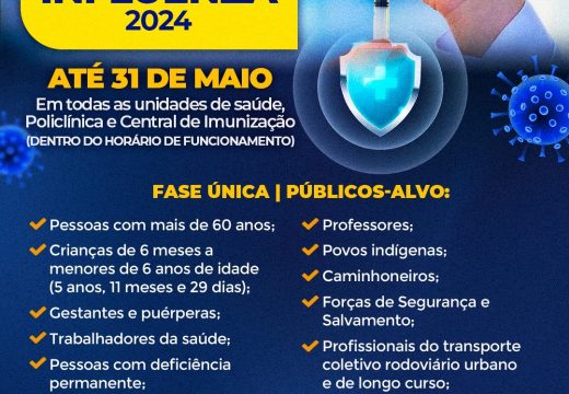 Alagoinhas inicia campanha de vacinação contra Gripe Influenza 2024