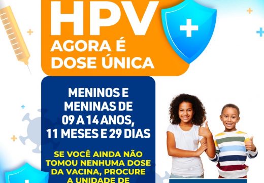 Esquema de vacinação em dose única contra o HPV é iniciado em Alagoinhas