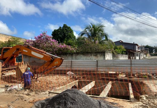 Em fase de conclusão, obra de macrodrenagem do Silva Jardim chega a 90% de execução
