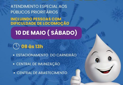 Dia D da vacinação contra Gripe Influenza acontece neste sábado, 10