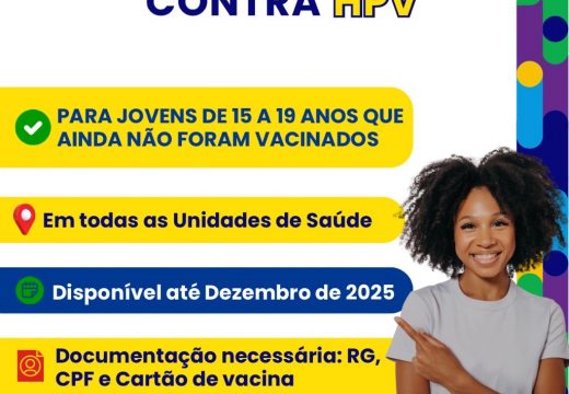 Esquema de vacinação contra HPV é prorrogado até dezembro