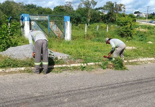 Prefeitura realiza ações de limpeza na região da Fonte dos Padres