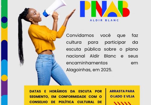 Alagoinhas realiza Escuta Pública da Política Nacional Aldir Blanc de Fomento à Cultura