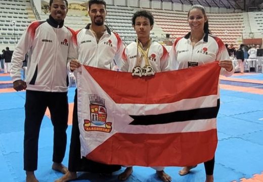 Atleta alagoinhense conquista três medalhas no Campeonato Brasileiro de Karatê