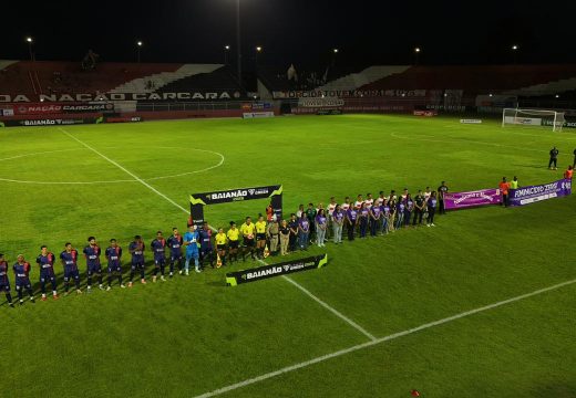 Alagoinhas apoia campanha Feminicídio Zero em partida do Baianão 2026