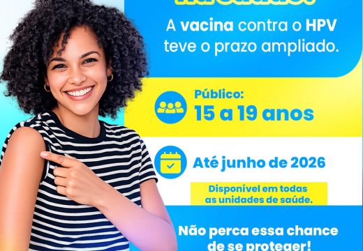 Alagoinhas prorroga vacinação contra HPV para jovens de até 19 anos