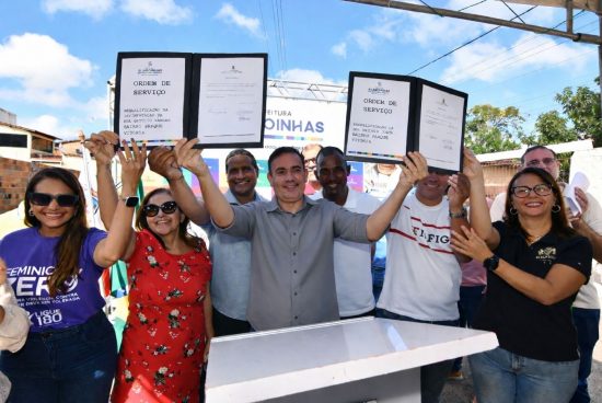 Prefeito Gustavo Carmo assina ordens de serviço para requalificação de ruas no Parque Vitória