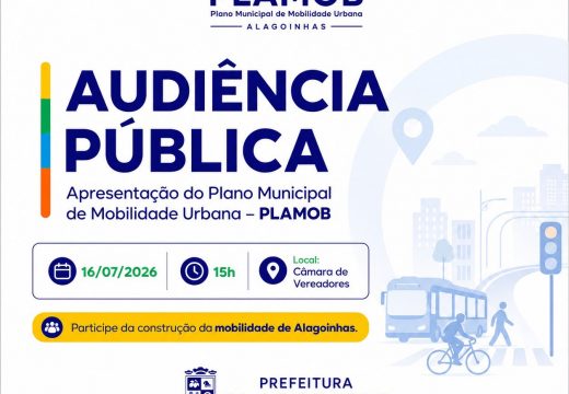 Prefeitura de Alagoinhas realiza audiência pública para apresentação do Plano Municipal de Mobilidade Urbana