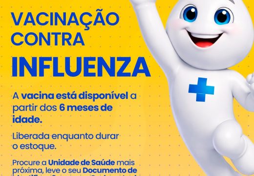Alagoinhas amplia vacinação contra a Influenza para toda a população a partir dos 6 meses