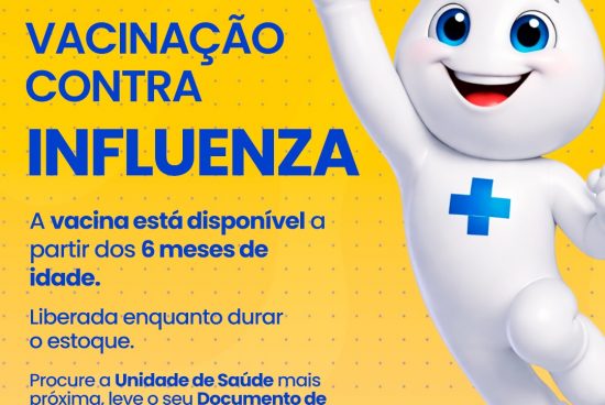 Alagoinhas amplia vacinação contra a Influenza para toda a população a partir dos 6 meses