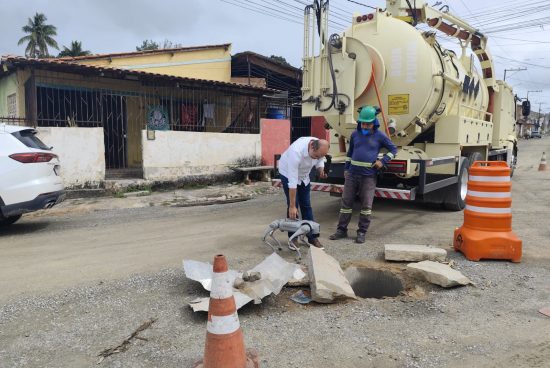 Ação preventiva utiliza tecnologia para identificar problemas em redes de drenagem de Alagoinhas