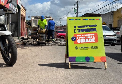 Prefeitura de Alagoinhas intensifica operação tapa-buraco em vias do Centro