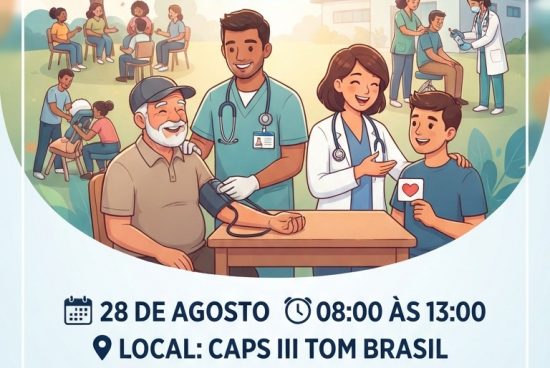 CAPS III realiza Grande Feira de Saúde dedicada à saúde do homem nesta sexta, 28