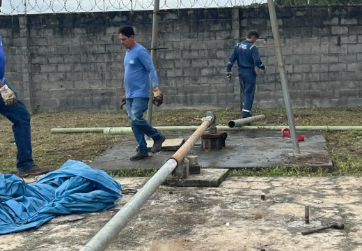 SAAE reativa poço para ampliar oferta de água ao Hospital Estadual do Litoral Norte