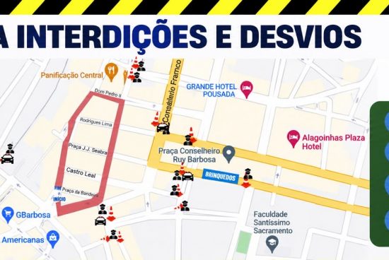 SMT divulga interdições e desvios no Centro para o desfile de 7 de Setembro
