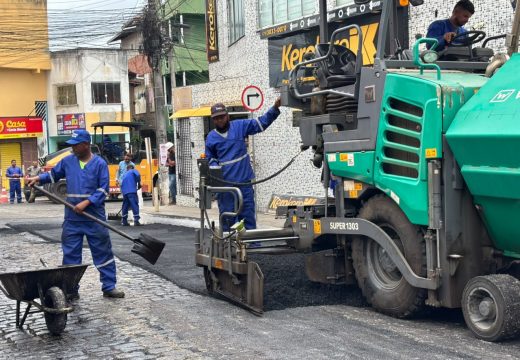 Rua Visconde do Rio Branco recebe intervenção integrada à requalificação do viaduto da Rua do Catu