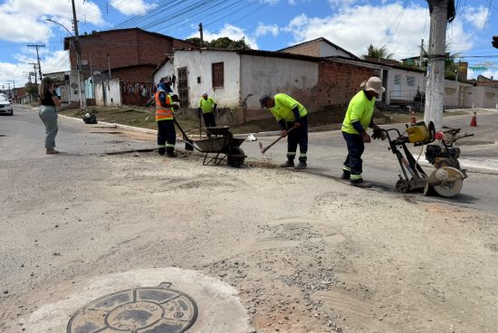 Santa Terezinha recebe operação tapa-buraco e ações de zeladoria nesta semana